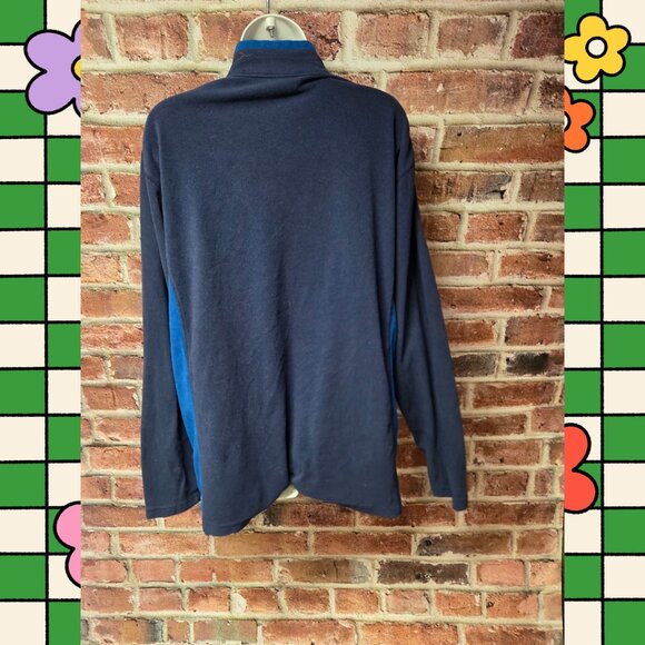 Columbia Sweater XL | Dark Blue Zip Up Fleece Outdoor Hiking Athleisure Classic - Picture 2 of 6